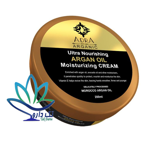 کرم مرطوب کننده حاوی روغن آرگان ادرا حجم 200 میلی لیتر